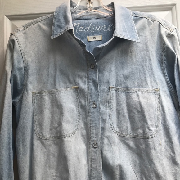 Madewell Tops - Madewell Chambray Boyfriend Shirt