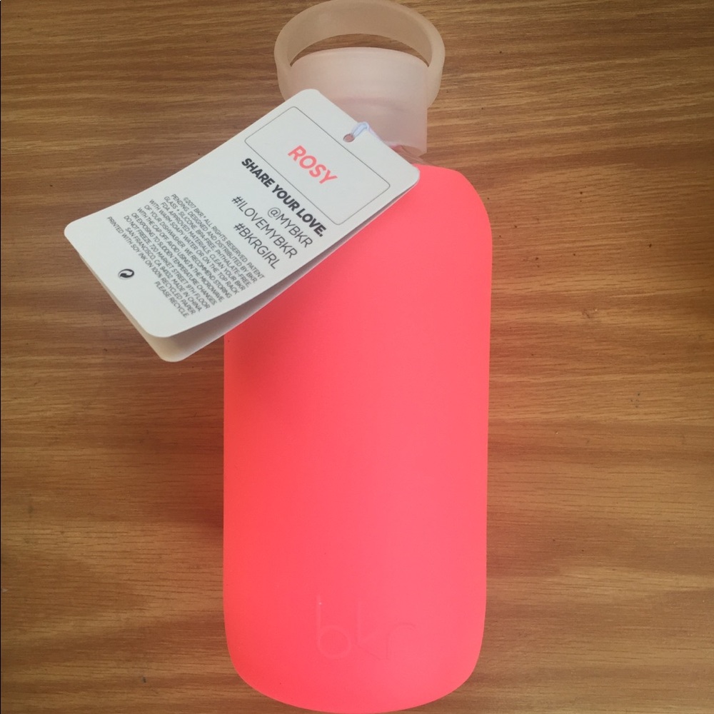 Rosy bkr 500 mL (16 oz) glass bottle