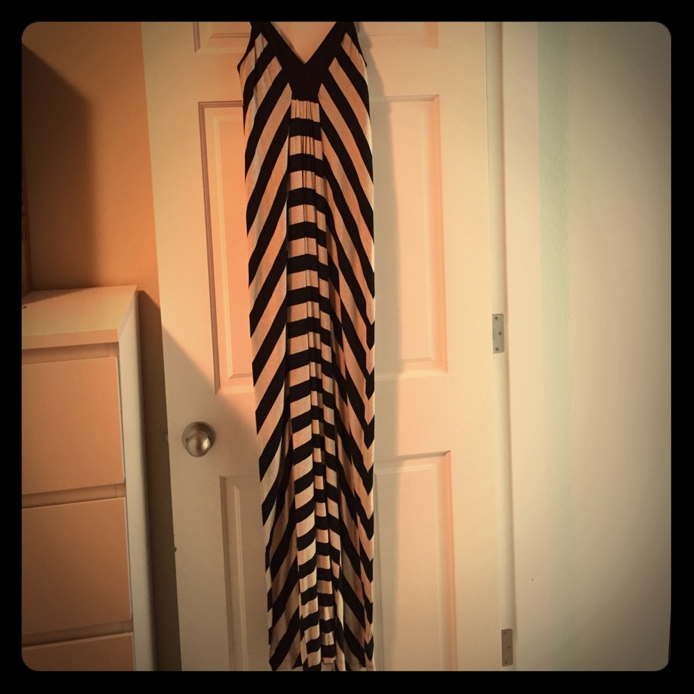 Striped Ella Moss maxi dress