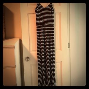 Gap striped maxi dress
