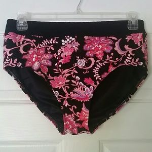 NWOT LANDS END High Waist Support Swim Briefs