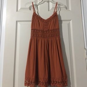 Rust like color dress