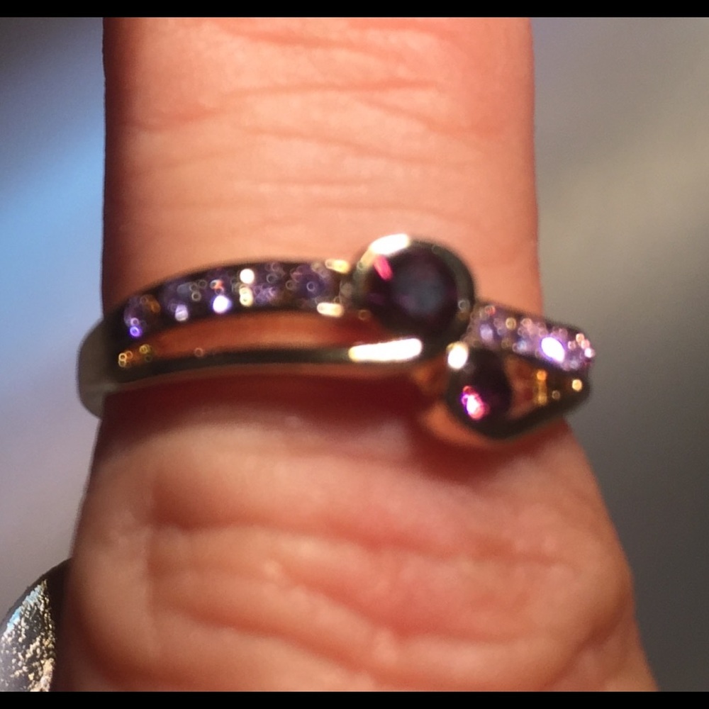 Dainty Amethyst Ring, Size 7 1/2