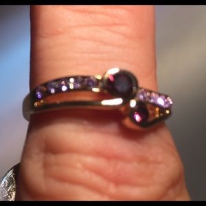 Dainty Amethyst Ring, Size 7 1/2