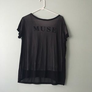 Band, mesh shirt