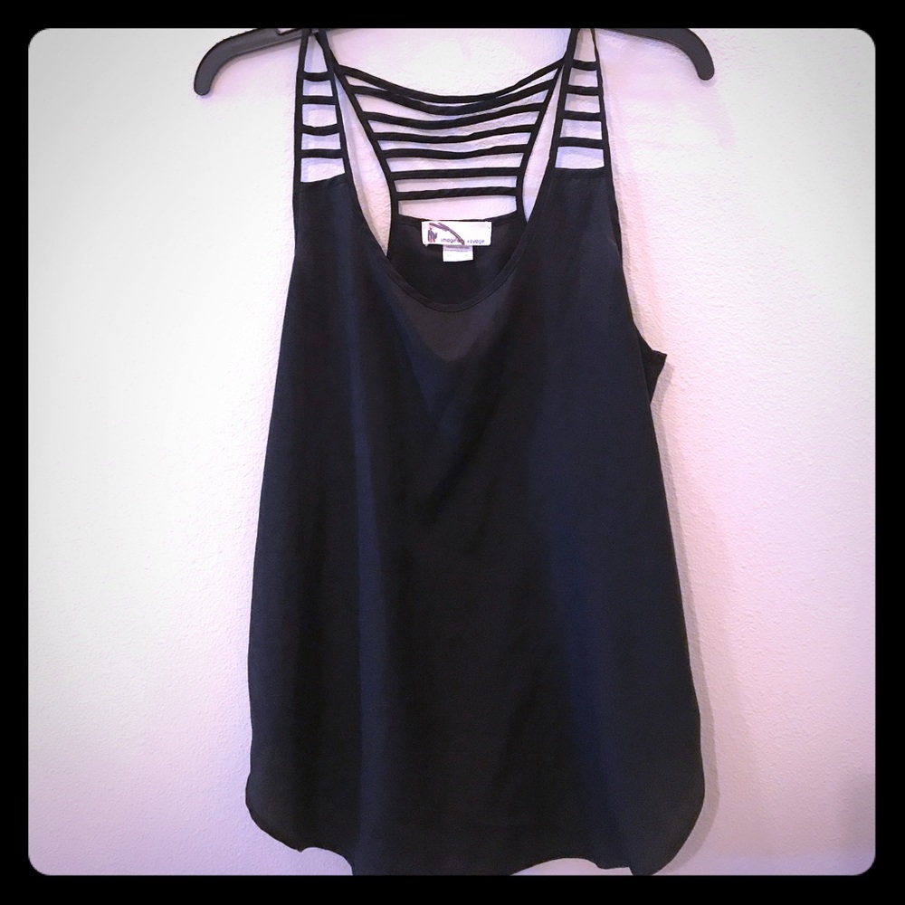 Imaginary voyage polyester black top