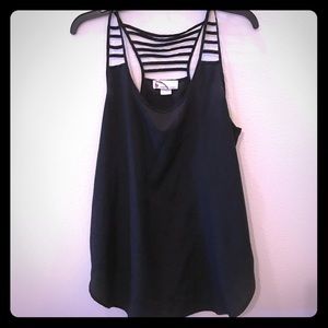 Imaginary voyage polyester black top