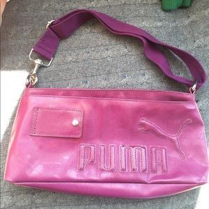 Fuchsia Puma shoulder bag.