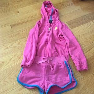 Size 5 shorts/sweatshirt polo