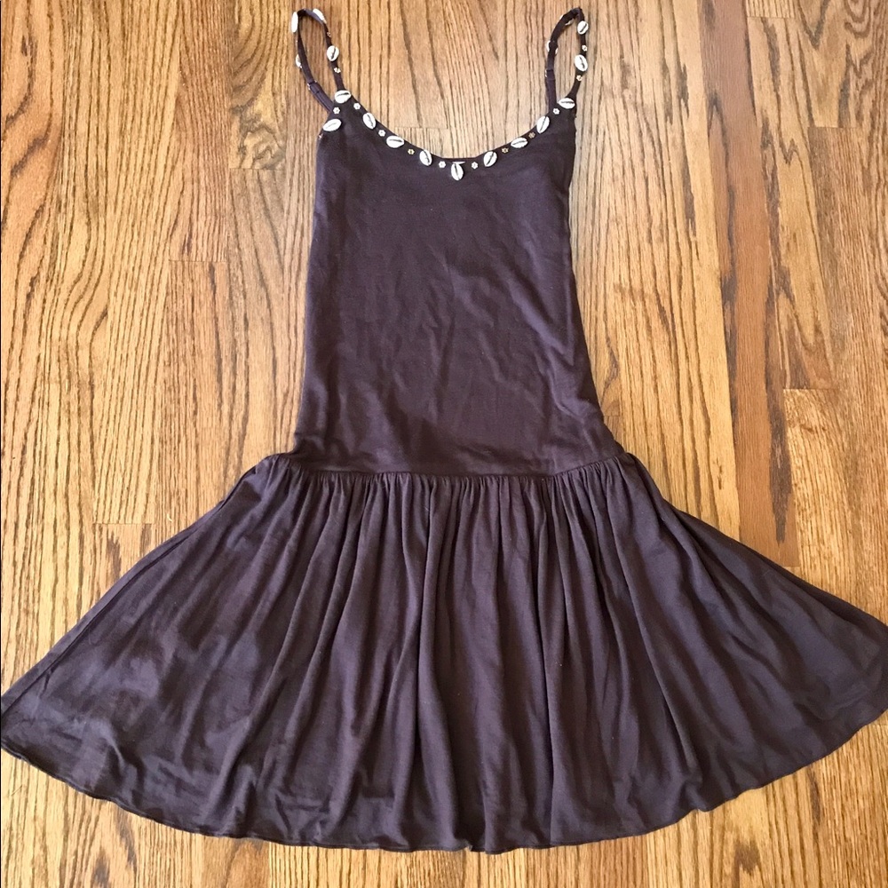 TRINA TURK 🌟NWT🌟 Brown Midi Sundress with Shells