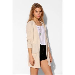 BDG Long Cream Cardigan Size Small
