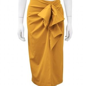 MUSTARD RUFFLE SKIRT
