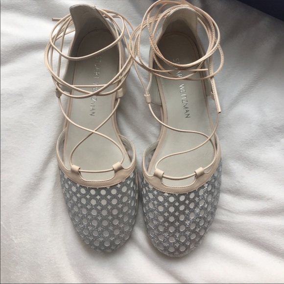 Stuart Weitzman Wrap Espadrilles Sandals - Picture 2 of 8