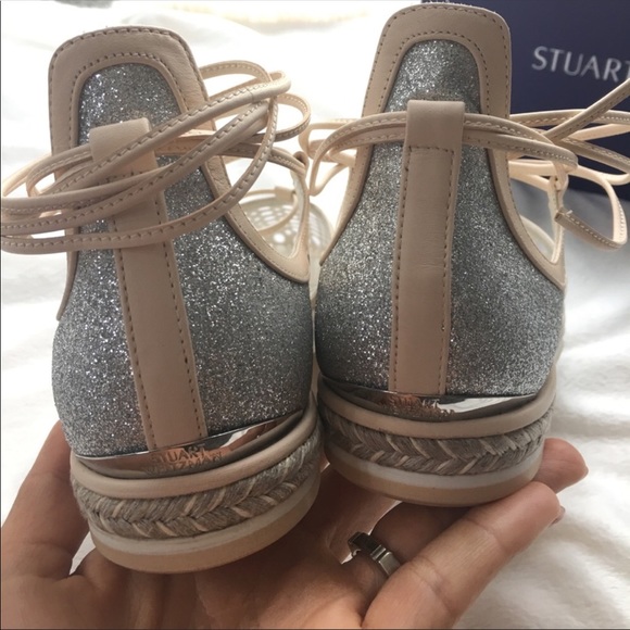 Stuart Weitzman Wrap Espadrilles Sandals - Picture 4 of 8