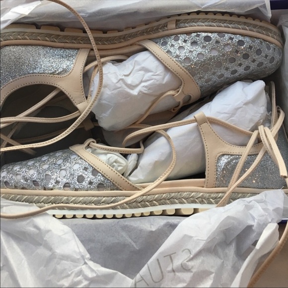 Stuart Weitzman Wrap Espadrilles Sandals - Picture 7 of 8