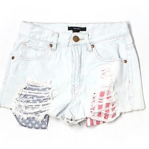 F21 American Flag Shorts