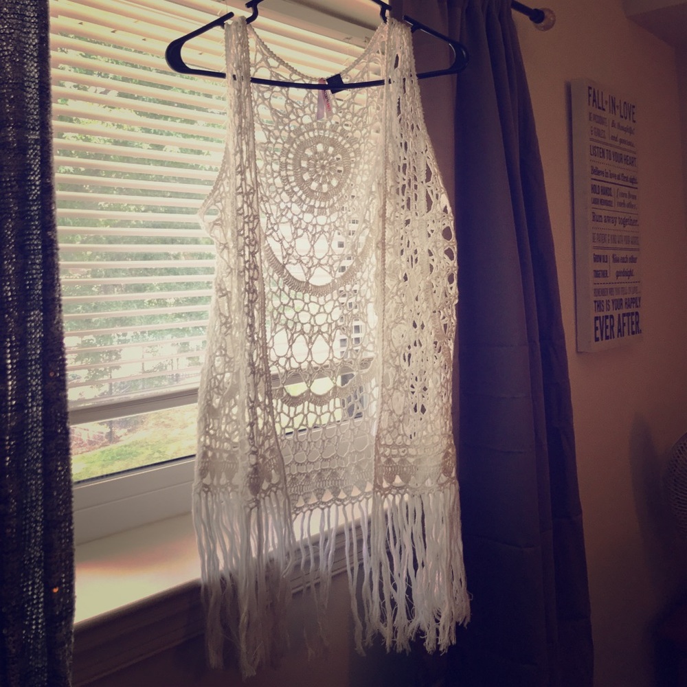 Sleeveless summer cardigan