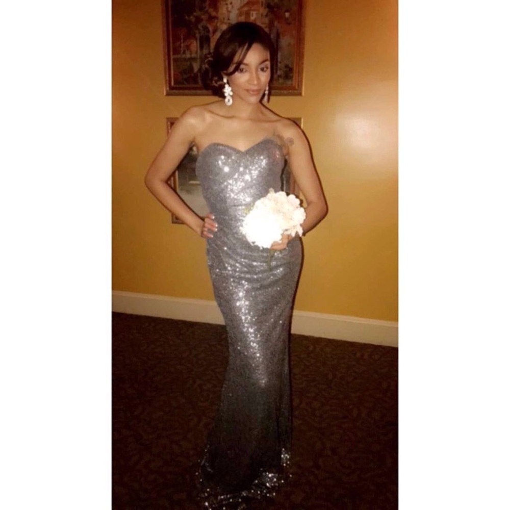 Beautiful Charcoal Sequin Dress!