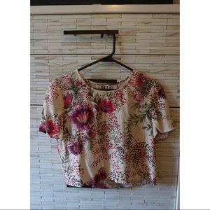 Haute Hippie Wildflower Crop Top XS