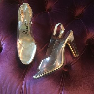 Vintage Cinderella inspired 1960's lucite heels