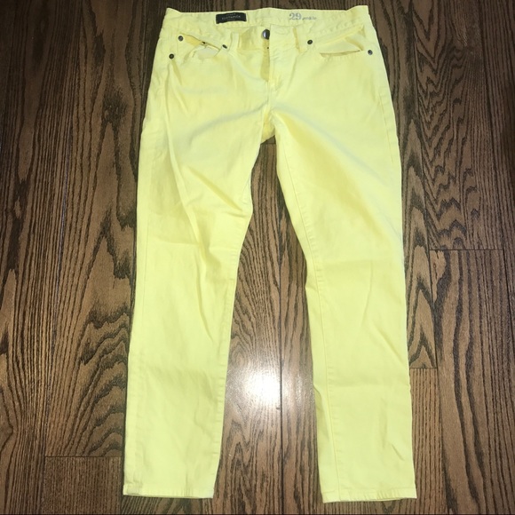 J. Crew Denim - JCREW: bright yellow ankle toothpick jean