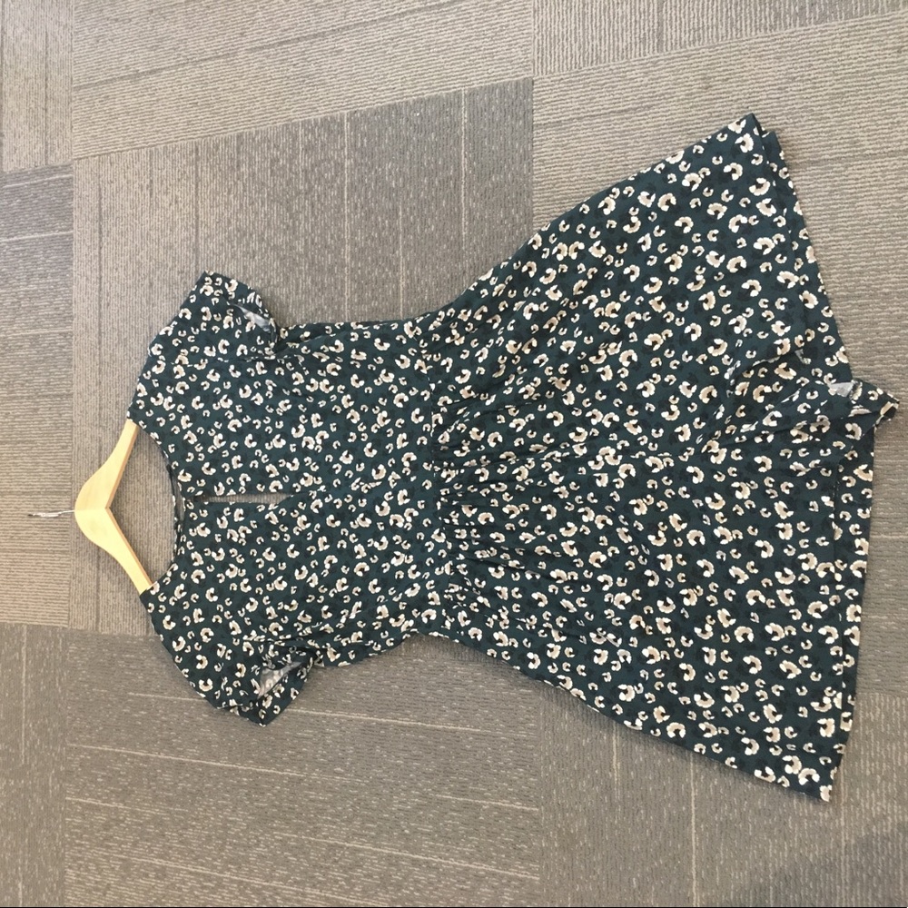 Floral zara shorts romper