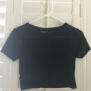 Black TopShop crop top