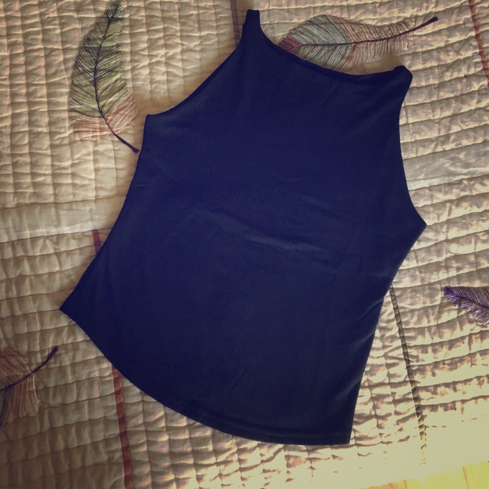 High Neck Sleeveless Top