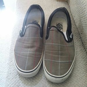 Grey Plaid Vans