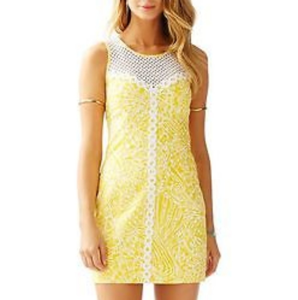 Lilly Pulitzer Macfarlane Shift Sunglow Yellow sz4