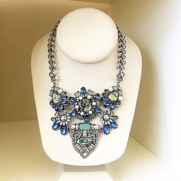 Blue opal statement Necklace - Picture 6 of 8