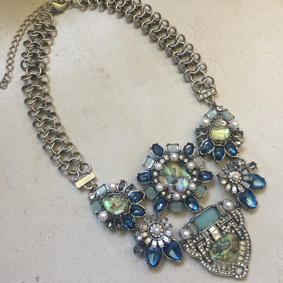 Blue opal statement Necklace - Picture 4 of 8