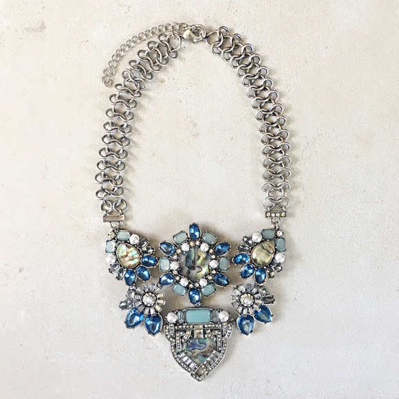 Blue opal statement Necklace - Picture 5 of 8