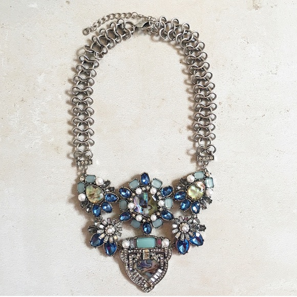 Blue opal statement Necklace - Picture 7 of 8