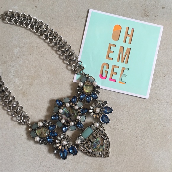 Blue opal statement Necklace - Picture 8 of 8