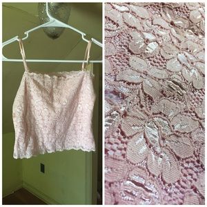Baby pink forever 21 crop top xxi