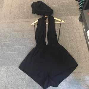 NBW LF Black convertible shorts romper