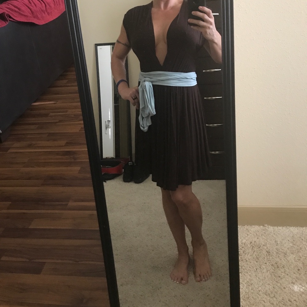 Super sexy neckline dress