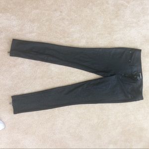 Black, textured pants