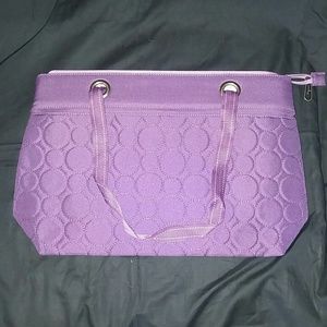 Vary You Versatile Bag in Plum Quilted Dots