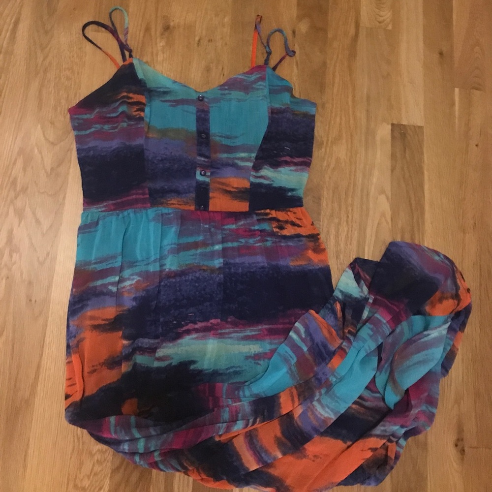 Sleeveless boho maxi dress