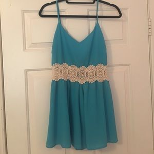 Boutique Turquoise Romper