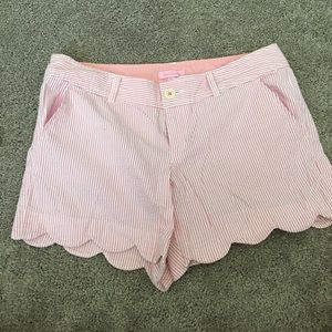 Lilly Pulitzer Pink Seersucker Buttercup Short