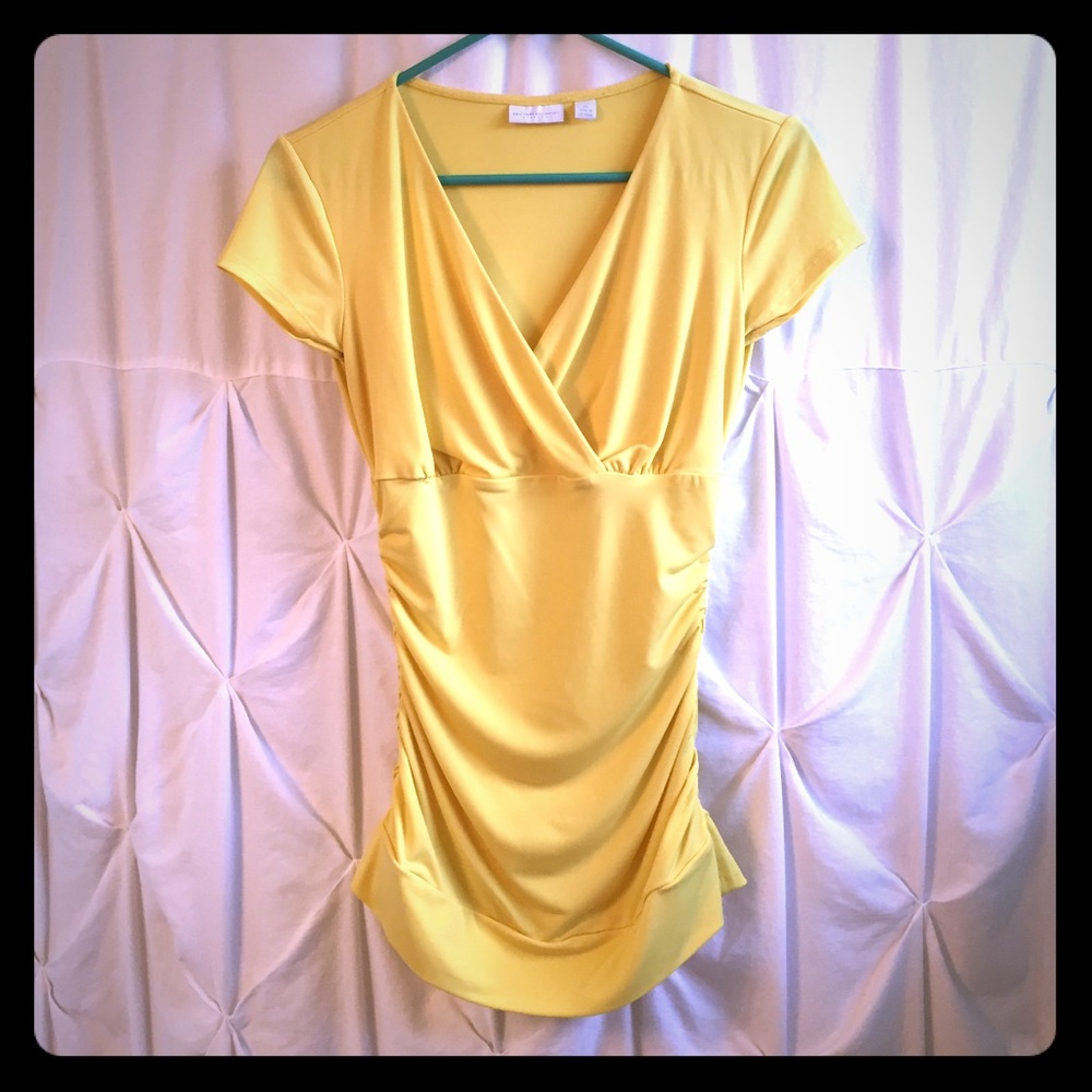 New York & Co yellow top