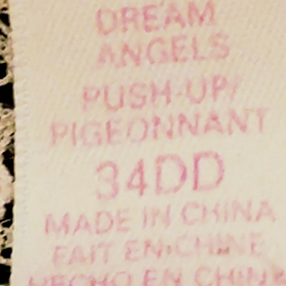 **SOLD**VS DREAM ANGELES PUSH-UP BRA SIZE 34DD - Picture 4 of 4