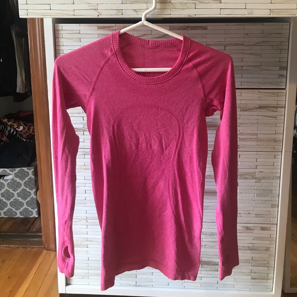 Pink Lululemon Long sleeve 2