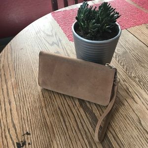 Perfect suede clutch