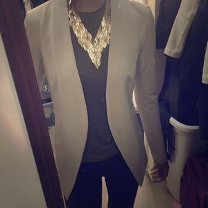 BCBGeneration Beige Fitted Blazer