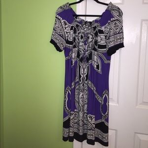 Purple Pattern Dress