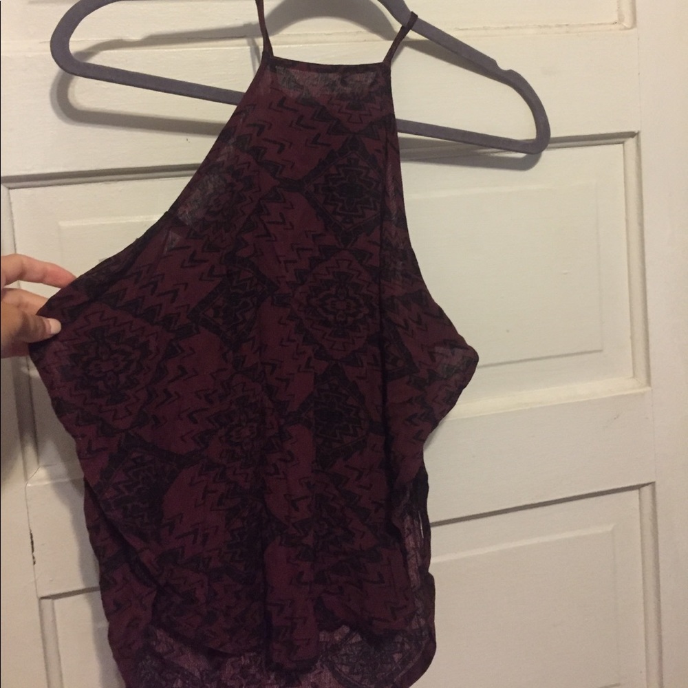 Maroon LA HEARTS Tank Top